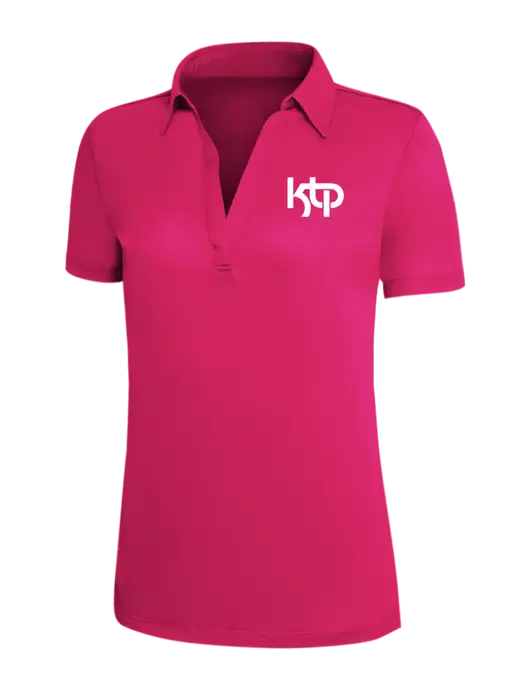 Pink Raspberry Silk Touch Womens Performance Polo w/KTP Logo