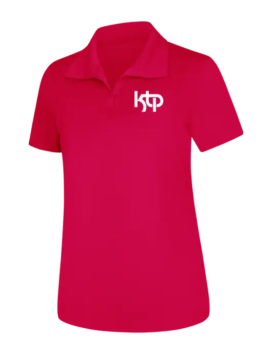 Womens Pink Raspberry Micropique Sport-Wick Polo w/KTP Logo