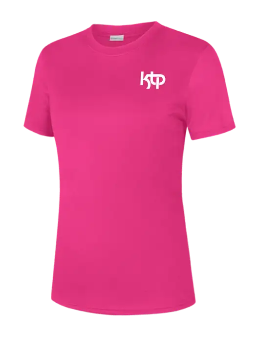   Womens Neon Pink PosiCharge Competitor Tee w/KTP Logo