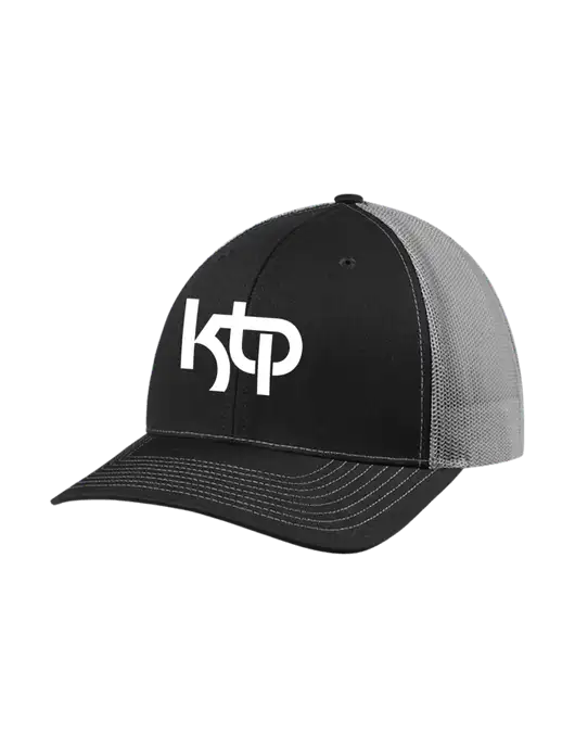 Richardson Adjustable Snapback Original 112 Trucker Cap Black w/Charcoal Mesh w/KTP Logo