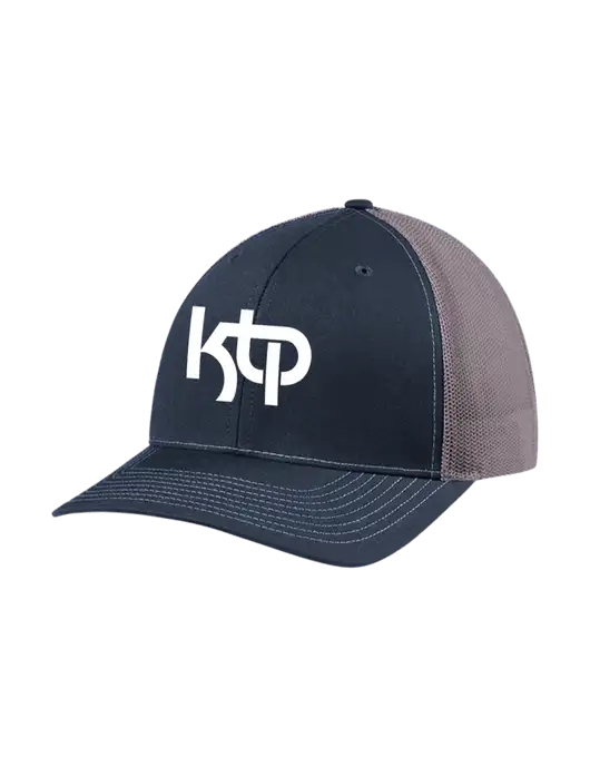 Richardson Adjustable Snapback Original 112 Trucker Cap Navy w/Charcoal Mesh w/KTP Logo