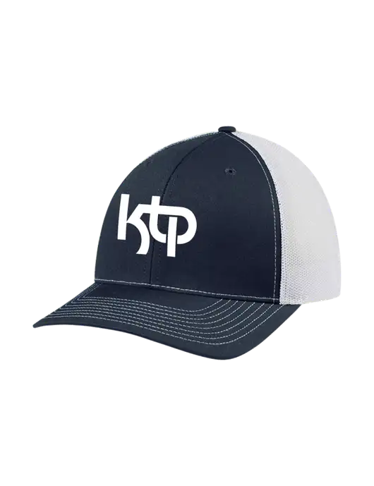 Richardson Adjustable Snapback Original 112 Trucker Cap Navy w/White Mesh w/KTP Logo