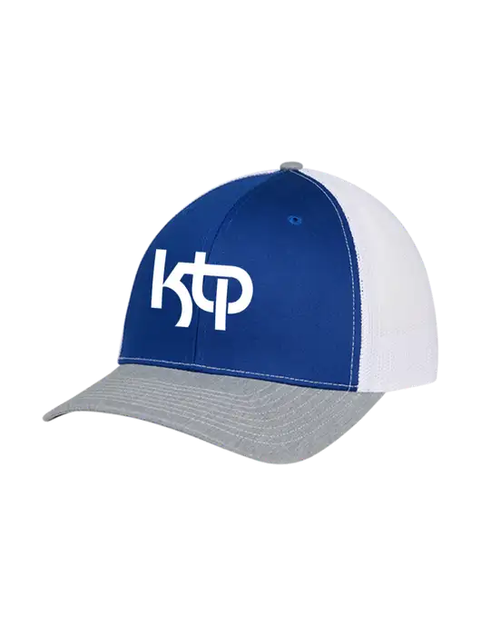 Richardson Adjustable Snapback Original 112 Trucker Cap Royal/HeatherGrey/White Mesh w/KTP Logo