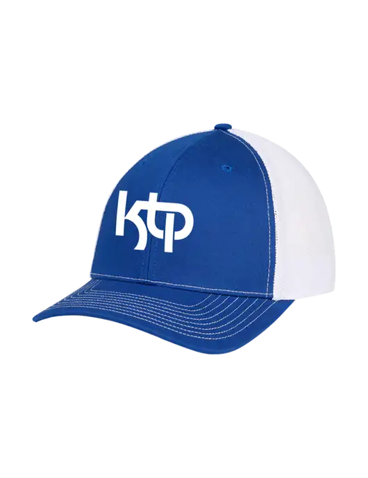 Richardson Adjustable Snapback Original 112 Trucker Cap Royal w/White Mesh w/KTP Logo
