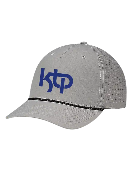 Richardson Laser Perf Performance Light Grey/Black-Grey Rope Cap w/KTP Logo