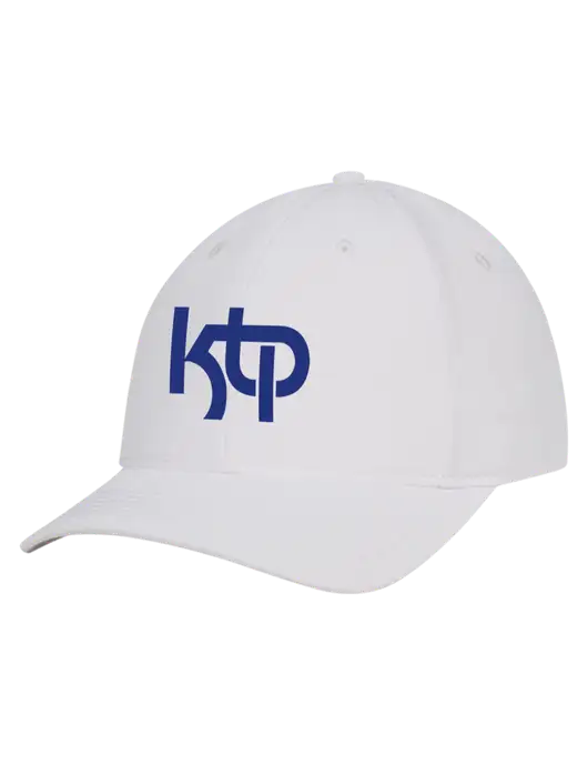 White Nylon Twill Performance Cap w/KTP Logo