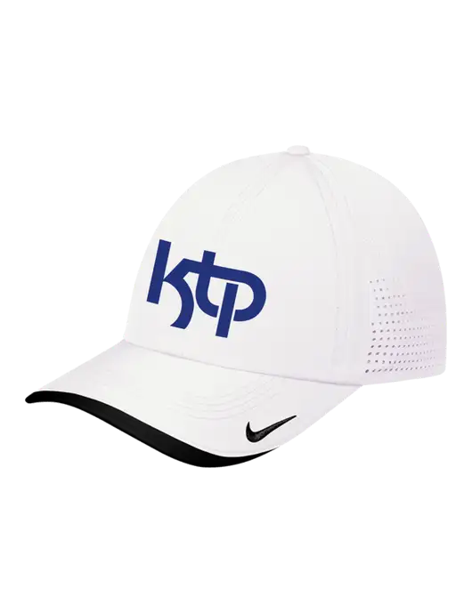Nike White/Black Dri-FIT Perforated Performance Cap w/KTP Logo