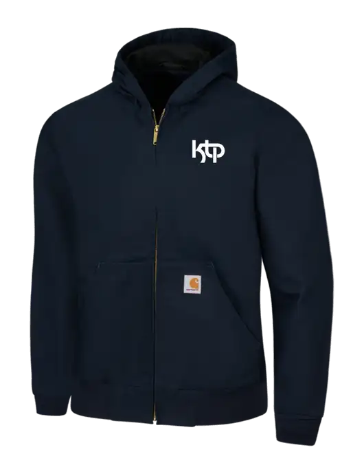 Carhartt Navy Thermal Lined Duck Active Jacket w/KTP Logo