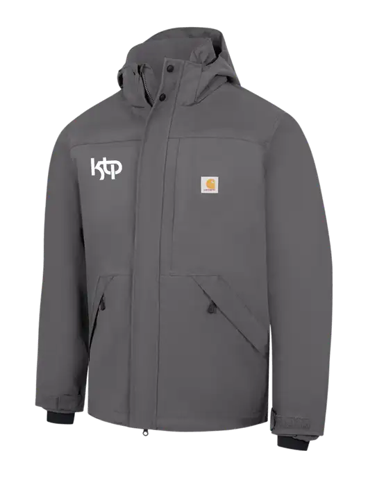 Carhartt Dark Grey Storm Defender Shoreline Jacket w/KTP Logo