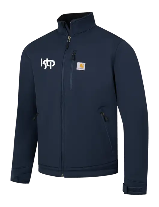 Carhartt Navy Crowley Soft Shell Jacket w/KTP Logo