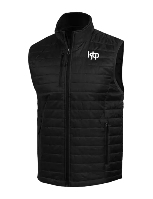 Packable Black Puffy Vest w/KTP Logo