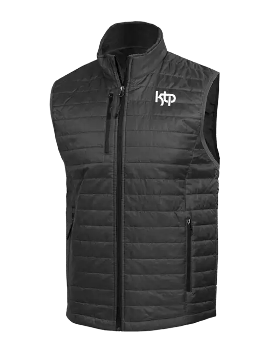 Packable Dark Grey Puffy Vest w/KTP Logo