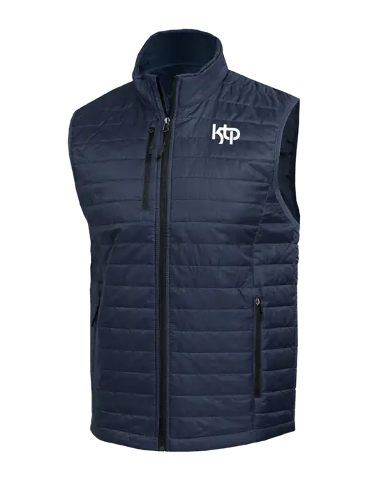 Packable Navy Puffy Vest w/KTP Logo