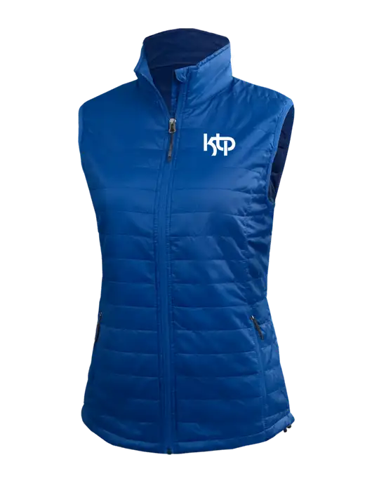 Womens Packable Royal Puffy Vest w/KTP Logo