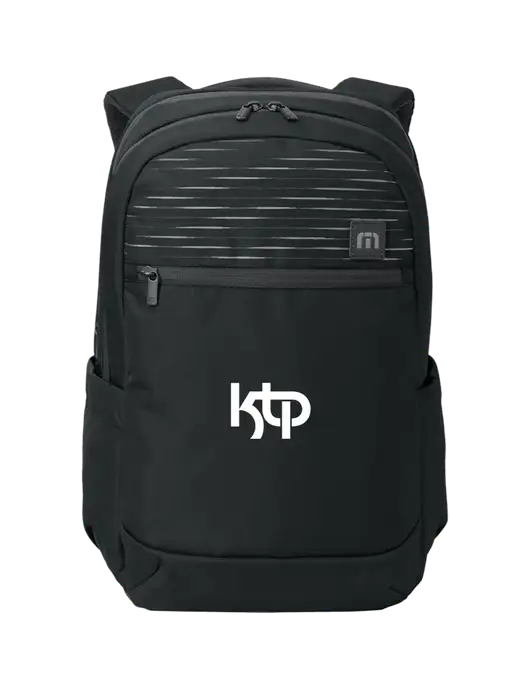TravisMathew Black Approach Backpack w/KTP Logo