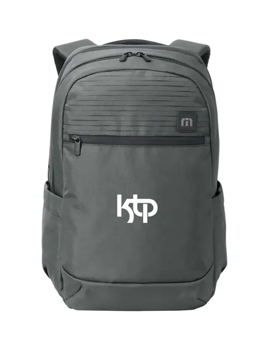 TravisMathew Dark Medium Grey Approach Backpack w/KTP Logo