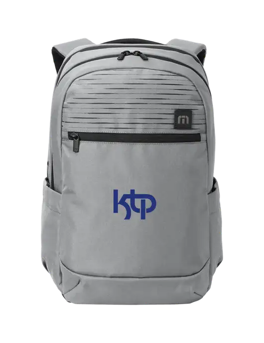 TravisMathew Light Grey Approach Backpack w/KTP Logo