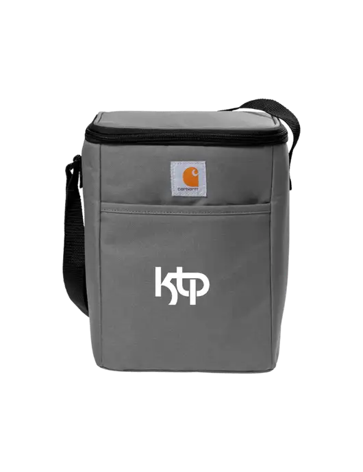 Carhartt Medium Grey Vertical 12-Can Cooler w/KTP Logo