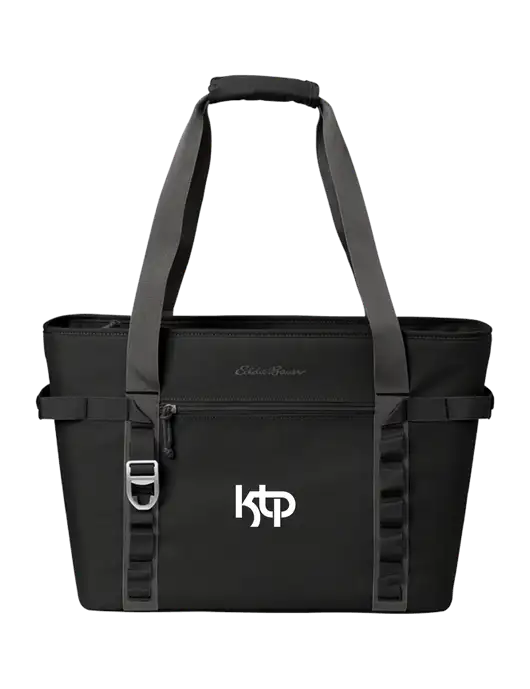 Eddie Bauer Black/Medium Grey Max Cool Tote Cooler  w/KTP Logo