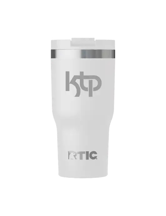 RTIC Essential 20 oz White Tumbler w/KTP Logo
