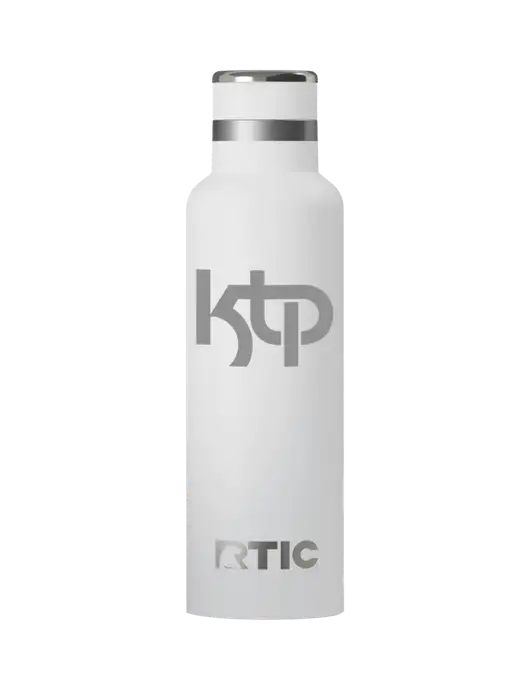 RTIC Journey 20 oz White Bottle w/KTP Logo