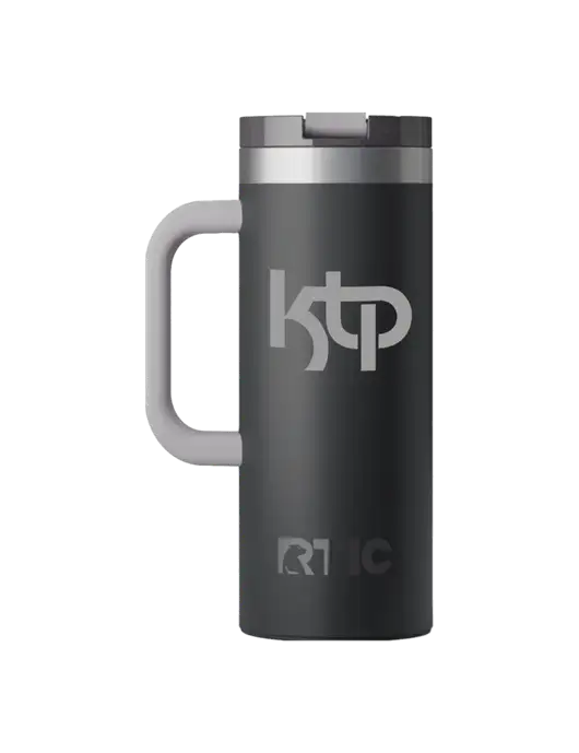 RTIC Road Trip 20 oz Charcoal Travel Mug w/KTP Logo