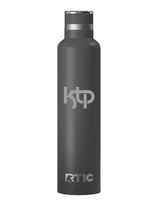 RTIC Journey 26 oz Charcoal Bottle w/KTP Logo