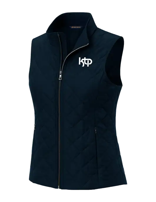 Brooks Brothers Womens Navy Quilted Vest w/KTP Logo