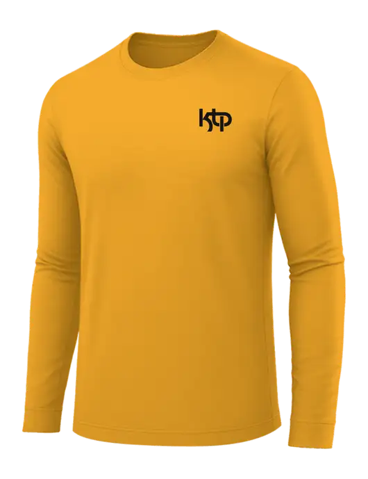 Long Sleeve Yellow Gold PosiCharge Competitor Tee w/KTP Logo