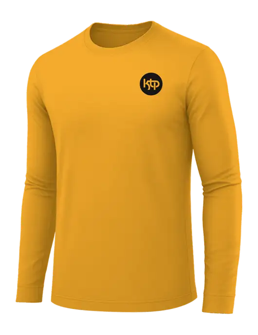 Long Sleeve Yellow Gold PosiCharge Competitor Tee w/KTP Logo
