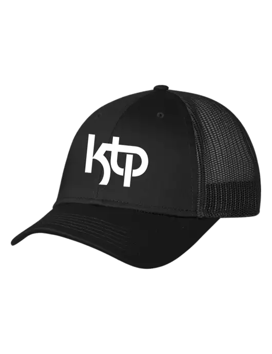Black Mesh Trucker Cap Snap Back w/KTP Logo