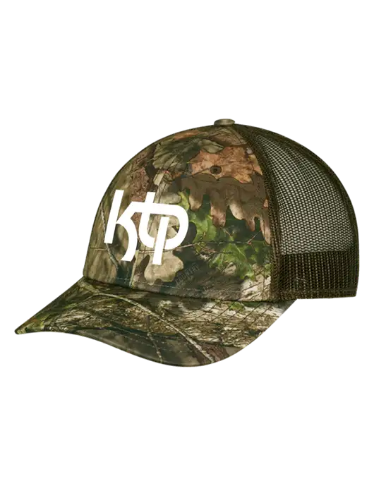 Breakup Country Brown Mossy Oak Camo Mesh Trucker Cap Snap Back w/KTP Logo