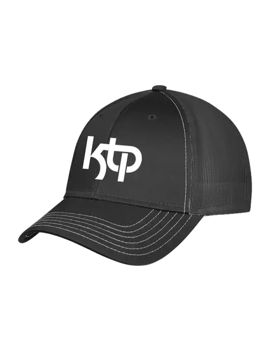 Charcoal Grey Mesh Trucker Cap Snap Back w/KTP Logo