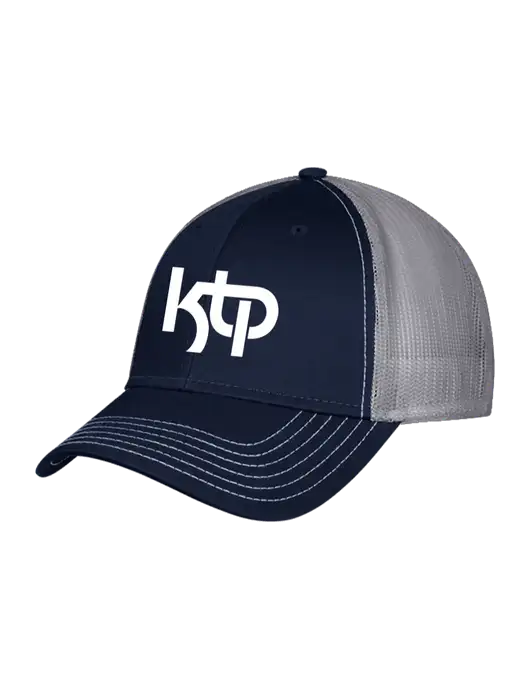 Navy & Grey Mesh Trucker Cap Snap Back w/KTP Logo