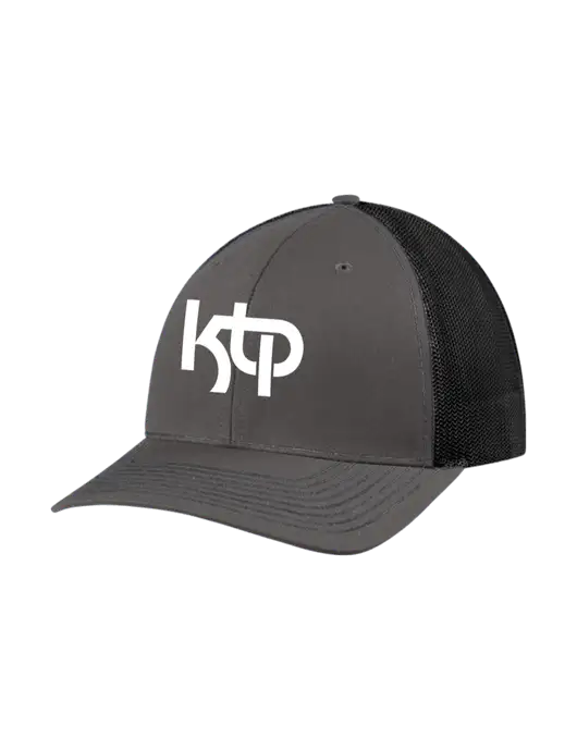 Richardson Adjustable Snapback Original 112 Trucker Cap Dark Grey w/Black Mesh w/KTP Logo