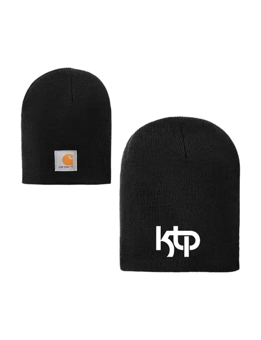Carhartt Black Acrylic Knit Hat w/KTP Logo