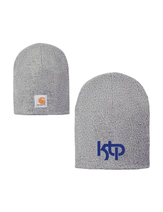 Carhartt Light Grey Heather Acrylic Knit Hat w/KTP Logo