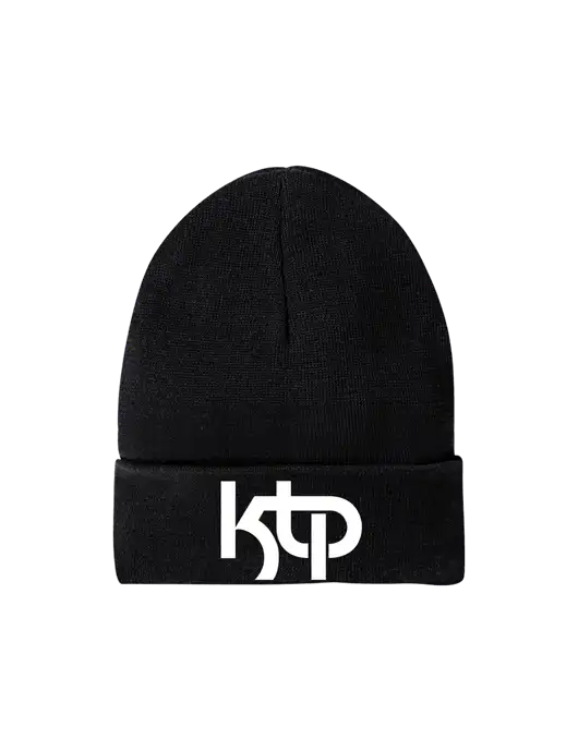 Recycled Black Beanie w/KTP Logo