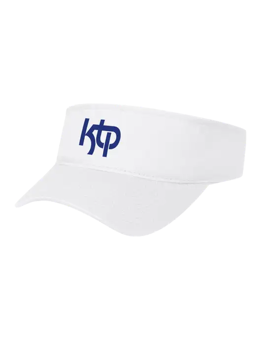 White Cap Visor w/KTP Logo