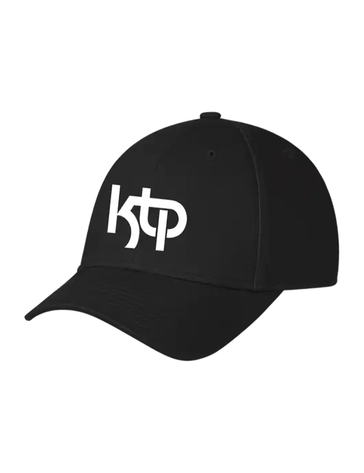 Black Structured Cap Hook & Loop w/KTP Logo