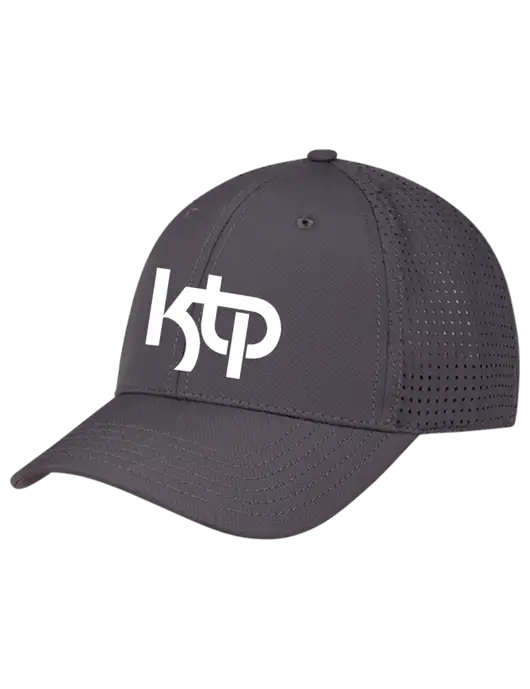 Charcoal Performance Stretchable Cap Hook & Loop w/KTP Logo