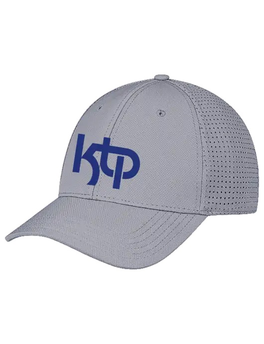 Grey Performance Stretchable Cap Hook & Loop w/KTP Logo