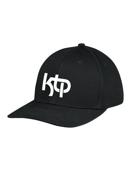 Premium Modern Structured Twill Black Snapback Cap w/KTP Logo