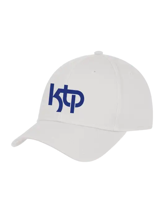White Structured Cap Hook & Loop w/KTP Logo
