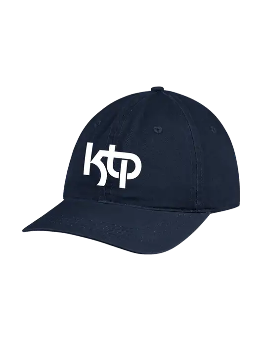Garment Washed Unstructured Twill Navy Cap w/KTP Logo