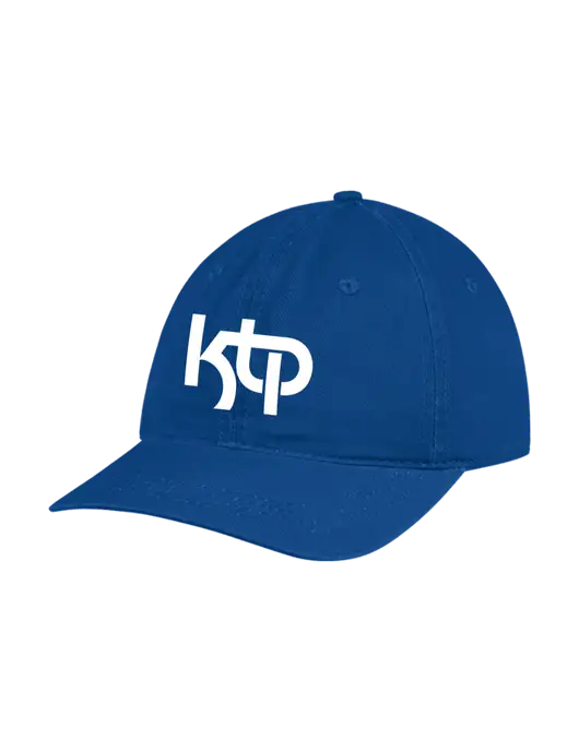 Garment Washed Unstructured Twill Royal Cap w/KTP Logo
