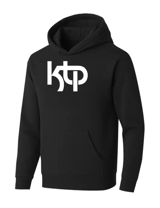 BELLA+CANVAS Black Sponge Fleece Pullover Hoodie w/KTP Logo