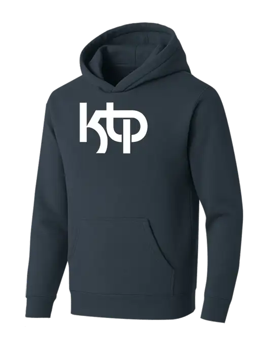 BELLA+CANVAS Dark Grey Sponge Fleece Pullover Hoodie w/KTP Logo