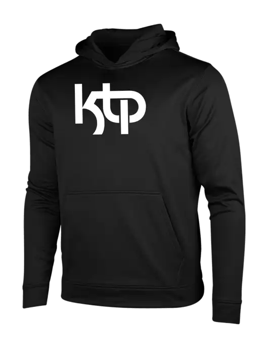 Black Fleece Sport-Wick Hooded Pullover w/KTP Logo
