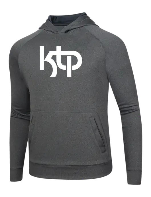 Tech Graphite Heather Fleece Hooded Sweatshirt w/KTP Logo